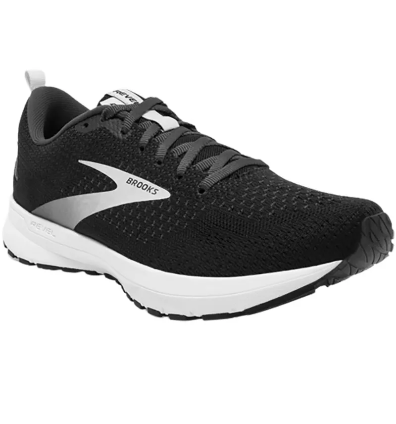 Brooks Men's Revel 4 - Black/Silver UK 11.5-2
